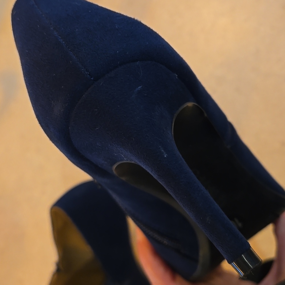 Calvin Klein Faux Suede Heels - Picture 6 of 9